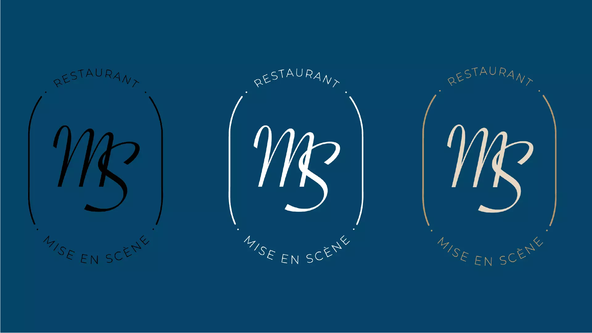 Image logo restaurant mise en scène